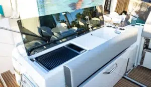 mueble con parrilla