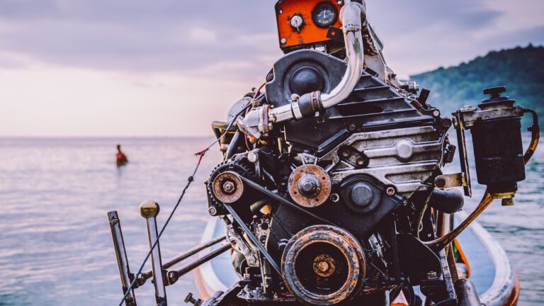 foto del motor del barco